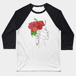 Flower Child Portrait Baseball T-Shirt